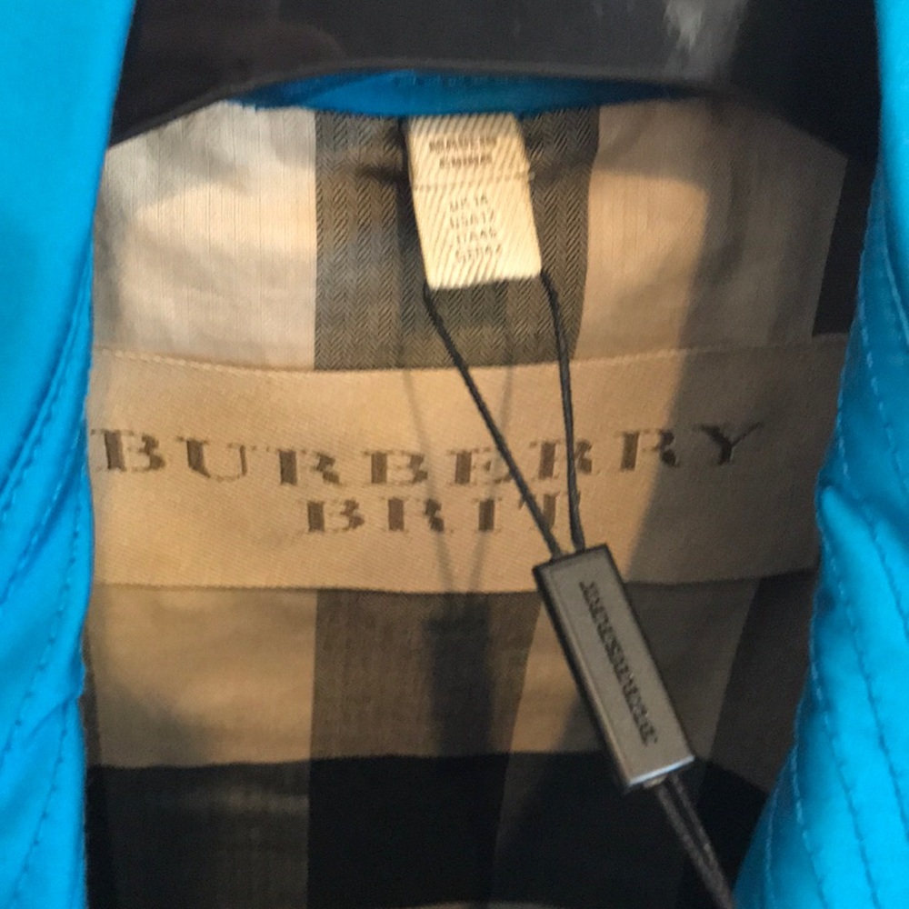Burberry trench style NWT light jacket blue - Picture 2 of 3